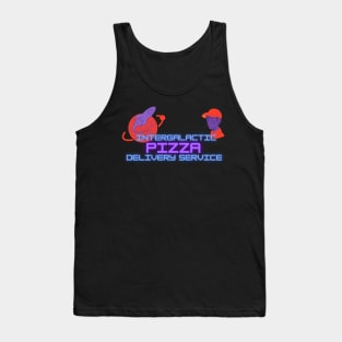 Intergalactic Pizza Delivery Stars Vintage Planet Tank Top